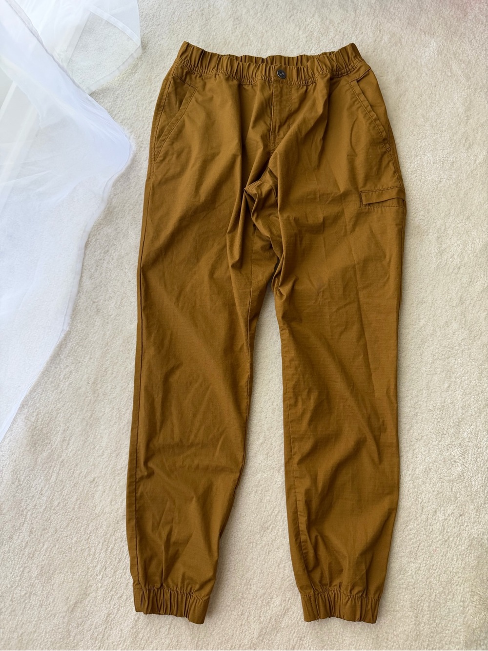 Prana Cargo Jogger Pants in Camel Brown